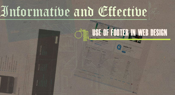 Informative and Effective use of Footer in Web Design