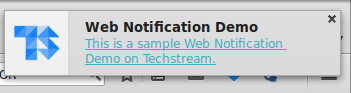 Push notification in Firefox