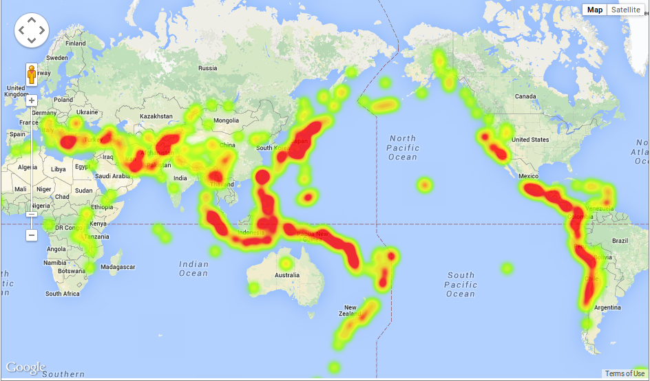 Earth Quake safe Zones